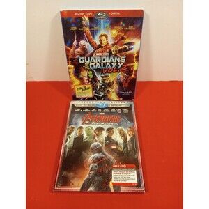 AVENGERS ULTRON+ GUARDIANS OF GALAXY VOL2/ BLU-RAYS w/ Slip- FAST SHIP